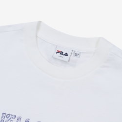 Fila Roller Skate Graphic - Naisten Poolopaita - Valkoinen | FI-84630